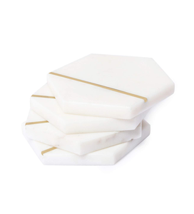 Cadeaux de mariage de qualité supérieure Dessous de verre en marbre de pierre Décoration de mariage populaire Dessous de verre en marbre réutilisable Meilleur prix - Product Image 4