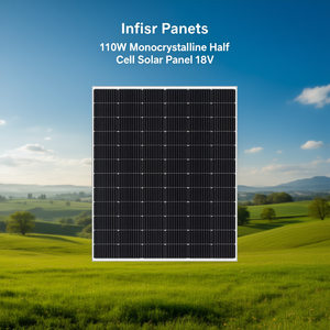 Panel Solar Monocristalino de Media Celda Infisolar de 110W y 18V - Product Image 3