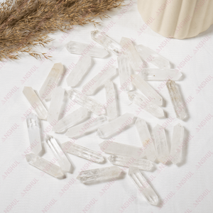 Cristal de quartz clair de qualité supérieure, double pointe polie, pour décoration et cadeaux - Product Image 3