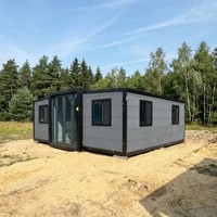 Maison conteneur fiable à 3 chambres avec douche et toilettes, maison conteneur à 1 chambre, cuisine et salle de bain