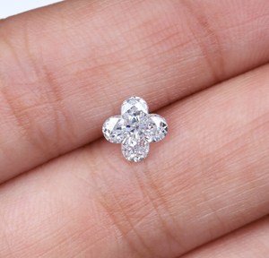 Diamants de laboratoire de 6,8 mm, 1 carat, couleur D, forme florale à 4 pétales, taille excellente, clarté VVS, utilisés pour les bagues de fiançailles, cadeau pour elle - Product Image 5