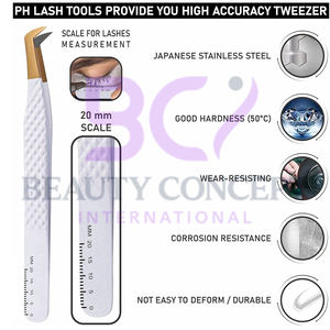 Vente en gros de pinces à greffer antidérapantes faciles à utiliser avec pointe en fibre à forte adhérence pour extensions de cils Nouveau type pointu - Product Image 4