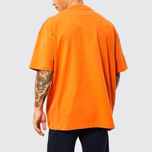 เสื้อยืดลำลองผู้ชายโอเวอร์ไซส์ผ้าคอตตอนแห้งเร็วน้ำหนักเบาระบายอากาศได้ดีสีตามสั่ง100% - Product Image 2