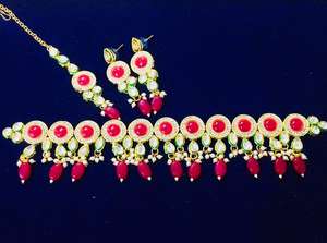 Conjunto de collar de boda africano 1-2 gramos de plata chapada en oro Cadena de latón joyería para Senegal Malí Comoras Mayotte Marruecos - Product Image 6