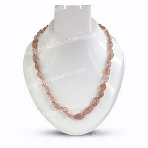 สร้อยคอจี้หินเชอร์รี่ควอตซ์ธรรมชาติสำหรับผู้หญิง - Product Image 1