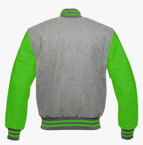 Wholesale Custom Men's Varsity Jackets with Stand Collar High Street Style Winter Letterman CollegeBaseballjacket for men - Product Image 4