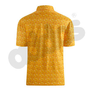 Polos para hombre, camisetas polo de talla grande con logotipo personalizado, camisetas polo con estampado sublimado de secado rápido y transpirable para hombre - Product Image 4
