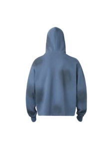 Sweat à capuche surdimensionné en éponge française délavé à l'acide pour homme Impression DTG personnalisée Brodé en strass Épaule tombante Streetwear Vêtements d'hiver - Product Image 4
