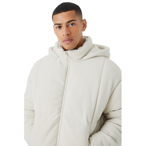 New Design Custom Wholesale Plain Jacket Design Full Zipper Slim Fit High Quality Jacket Streetwear Plain Men's Puffer Jackets - Product Image 4