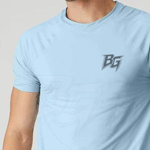 บริการ OEM เสื้อยืดถักเนื้อนุ่ม ระบายเหงื่อได้ดี คุณภาพพรีเมียม ดูแลการจัดการความชื้น ยืดหยุ่น นุ่มสบาย กระชับพอดีตัว เหมาะสำหรับการฝึกซ้อมในยิม - Product Image 5