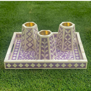 Brûleur d'encens CRAFTST de luxe au meilleur prix avec incrustation d'os et de nacre Parfum de gingembre de style arabe - Product Image 6