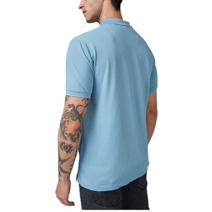 Chemise en jersey de coton respirant de haute qualité pour homme, à manches courtes, unie, à 2 boutons, tricotée, toutes tailles, style décontracté, style golf - Product Image 4