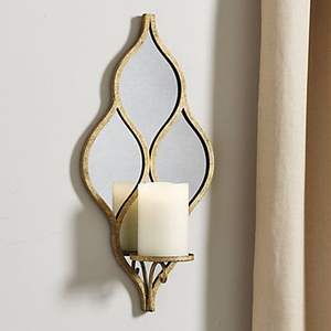 Luxury Black Iron <b>Wall</b> <b>Sconce</b> <b>Candle</b> Holder Set Geometric Metal Hanging Pillar Rack <b>For</b> Home Interior Decoration Wedding Gallery - Product Image 3