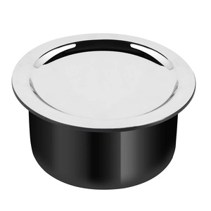 Shiny Polished Metal Cooking Pot Premium Quality Handmade Food Pot Latest Arrival Simple Plain Fancy Metal Cooking Pot - Product Image 3