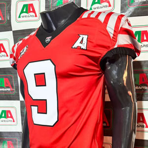 Maillot de football américain, maillot de supporter, broderie par sublimation, grande taille, véritable usine, photos réelles, usine au Pakistan, 5 ans - Product Image 1