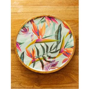 Plateau de service décoratif en bois naturel et résine époxy de qualité export pour la maison et les restaurants, au prix direct usine - Product Image 1