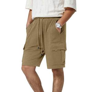 กางเกงคาร์โก้ผู้ชายกางเกงขาสั้นแฟชั่นลำลองสำหรับผู้ชายแห้งเร็วสำหรับใส่วิ่งออกกำลังกายกางเกงห้าส่วนทรงหลวมกางเกงขาสั้นโลโก้ออกแบบได้ตามต้องการ - Product Image 1