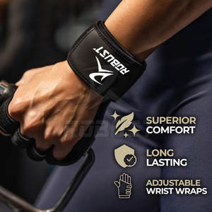 Guantes unisex de cuero de neopreno deportivos impermeables transpirables personalizados para levantamiento de pesas CrossFit Fitness Workout-¡a la venta! - Product Image 5