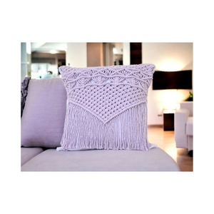 Funda de Almohada Decorativa Hecha a Mano con Borlas de Algodón Lila para el Día de Acción de Gracias, Colorida, para Sala de Estar u Hotel, al Mejor Precio - Product Image 6