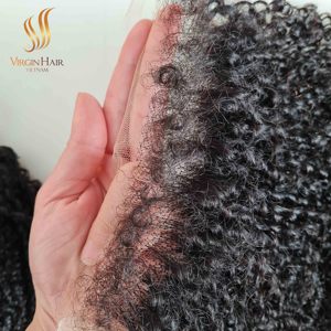 Peluca de Cabello Humano Remy Vietnamita con Doble Trama para Rizos, Cierre de Encaje HD 5x5, Cutícula Alineada, Estilo de Rizo Italiano, Sin Enredos - Product Image 6