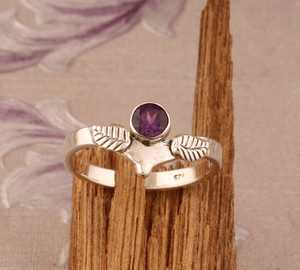 Anillo de amor de Plata de Ley 925 con diseño de corazón, joyería de Amistad de aniversario hecha a mano con piedra natural - Product Image 6