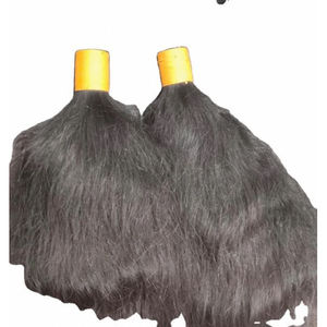 Extensions de cheveux indiens naturels lisses de haute qualité, ondulations souples, rebond doux, sans produits chimiques, double trame machine, toutes textures - Product Image 1