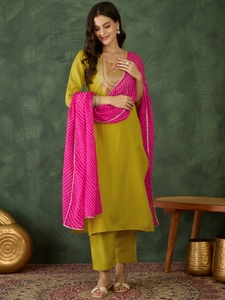 Traje Salwar de Rayón Pesado de Diseño Moderno, Estilo Indio-Pakistaní, Última Colección Exclusiva en Colores Frescos, Ropa Elegante para Fiestas y Bodas, Boutique - Product Image 2