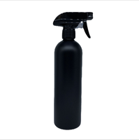 Vaporisateur à gâchette en plastique PET blanc personnalisé de 500ml 17oz noir mat vide désinfectant pour les mains pour savon liquide brume fine