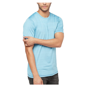 เสื้อออกกำลังกายแขนสั้นผ้า100% คอตตอนสำหรับผู้ชายเสื้อออกกำลังกายแห้งเร็วออกแบบโลโก้ได้ตามต้องการ - Product Image 4