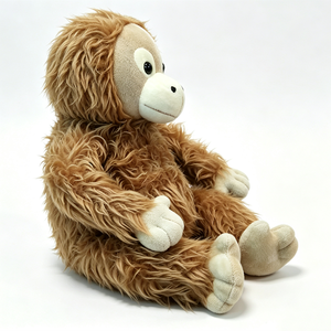 Peluche único de orangután, peluche de orangután, juguete de peluche de mono, peluche de orangután, peluche de animal de la selva - Product Image 6