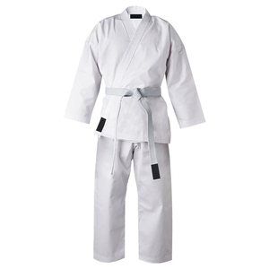 Conjuntos de Uniformes de Jiu Jitsu y Karate de Lona 100% Algodón Duraderos de Proveedores OEM, Corte Ajustado, Logotipo Frontal, para Hombre y Mujer, Conjuntos Clásicos Lisos - Product Image 1