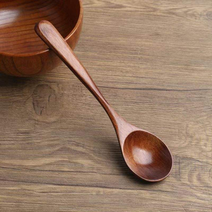 12.5cm-18cm Food Grade Wooden Gold Plated Eco-Friendly Classic Tea Coffee Dessert Spoon <b>Flatware</b> for Presents-CRESCENT CRAFTS - Product Image 2