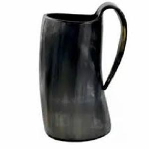 Tendance corne tasse maison cuisine table Viking corne à boire tasse avec Base en bois corne à boire tasse personnaliser gravure Logo - Product Image 5