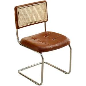 Chaises de salle à manger cantilever avec accoudoirs en rotin naturel <span class=keywords><strong>noir</strong></span>, meubles de maison <span class=keywords><strong>Marcel</strong></span> Breuer Cesca - Product Image 1