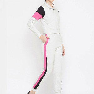 ชุดวอร์มสำหรับผู้หญิงผ้าฟลีซผ้าฝ้าย100% เข้ารูประบายอากาศได้ดีสีพื้นฤดูหนาว - Product Image 3