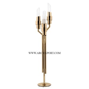 Lampe de table moderne en or antique avec lumière LED ronde Lampes robustes Lampes de table décoratives classiques pour hôtels et restaurants - Product Image 2