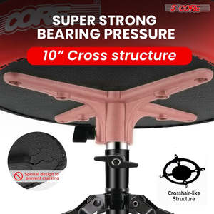 5 Core <b>Drum</b> Throne 3 Thick Padded Guitar Stool 200Lb Capacity Heavy Duty Adjustable Drummer Chair - Product Image 5