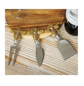 Juego de Cuchillos de Latón Ecológicos al por Mayor, Juego de Cubiertos de 4 Piezas, Juego de Cuchillos para Queso, Mini Juego de Cuchillo y Tenedor para Mantequilla - Product Image 4