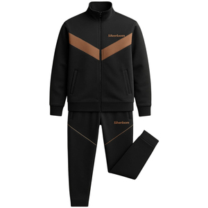 Chándales de hombre personalizados 2025 de diseño | Silverloom marca Full Zip Slim Fit Sportswear | Exportación de calidad Gym Jogger Set - Product Image 1