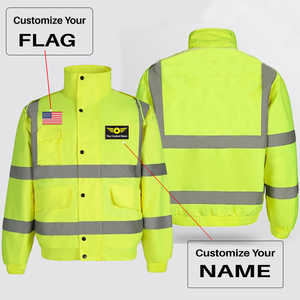 Camisa DE TRABAJO DE SEGURIDAD personalizable para hombre, material reflectante transpirable de alta visibilidad, logotipo personalizable, bolsillo con bandera para uso diario - Product Image 5