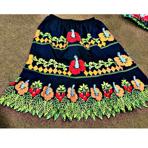 กระโปรงผ้าฝ้ายปักลายสไตล์เกาะสำหรับผู้หญิงกระโปรงปรับแต่งได้ - Product Image 6