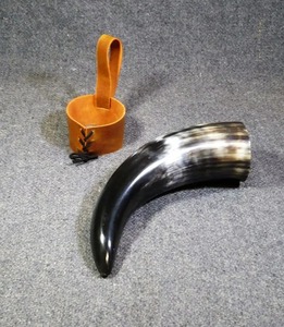 100% authentique tasse à boire en corne de buffle polie excellent artisanat Viking tasse à corne à boire par coup de pinceau Bliss d'Inde - Product Image 5