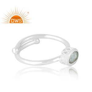 แหวนพลอยอเมทิสต์สีเขียวธรรมชาติสีเงินสเตอร์ลิงสำหรับ925ออกแบบได้ตามต้องการ - Product Image 4