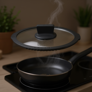 Tapa de Vidrio para Olla AMBIZIOSA de 16 cm, Transparente y Gris, para Utensilios de Cocina Tognana-WL558T1GRTG - Product Image 3