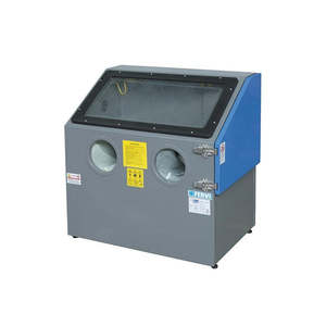 Benchtop <b>Sandblaster</b> Automatic Manual Cleaning Process for Deflashing Burningishing Shot Blasting Metal Material PLC Core - Product Image 1
