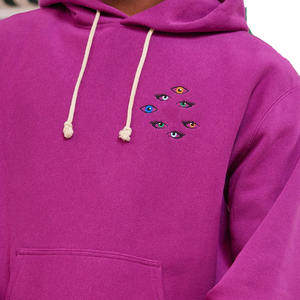 Vente en gros 2024 arrivage de pulls à capuche surdimensionnés rose fuchsia pour hommes avec logo brodé sur le devant à vendre par SPORTAR - Product Image 3