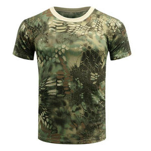 Camiseta de Algodón Grueso de Alta Calidad Fabricada con Estampado de Bosque Completo Personalizado, Ropa de Caza RealTree, Camiseta de Caza para Hombre - Product Image 1