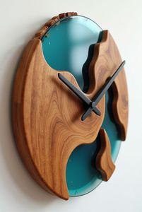 HOME HORLOGE MURALE EPOXY Horloge murale en résine époxy de qualité supérieure Horloge murale en résine époxy fabriquée à la main Horloge murale en résine époxy Wholes - Product Image 5