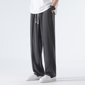 Conception de logo personnalisé oem, matériau lâche en soie de glace flexible à quatre côtés qui sèche rapidement les pantalons de sport et de loisirs - Product Image 5