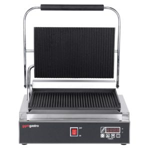 Prensa para Panini Comercial de Alta Resistencia - Placas Superiores e Inferiores Acanaladas Digitales - 2.2 kW - 350x240 mm - Product Image 4
